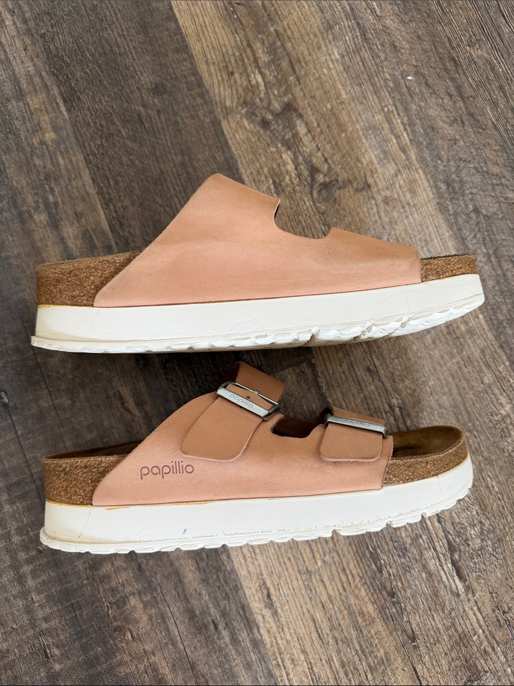 Papillio by Birkenstock EU40 (US 9) platform soft pink slip on sandal - Picture 7 of 12